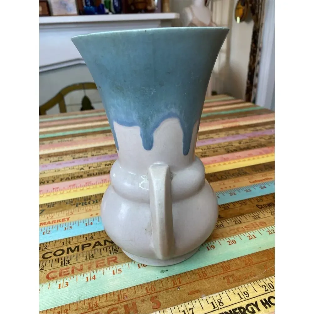 RARE ART DECO CIRCA 1910 Early ROSEVILLE ART POTTERY CARNELIAN VASE 8.5 Nouveau